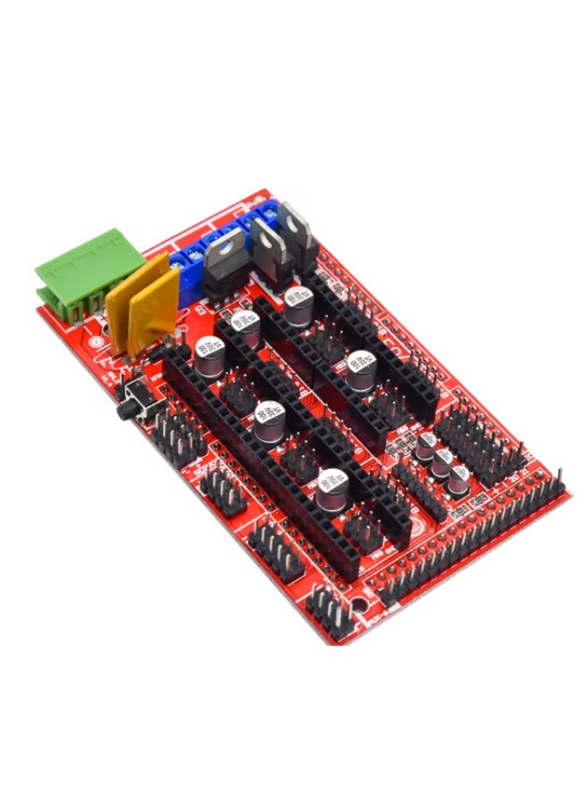 DIY-Kit RAMPS 1.4 3D Printer Controller Board – RepRap Arduino Mega 2560 Shield Module | 3D Printer Parts Upgrade for Prusa, Mendel, CNC, RepRap | Compatible with Stepper Drivers A4988, DRV8825 - Image 3